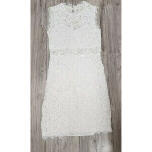 Lace Mini White Dress Woman's Size XS